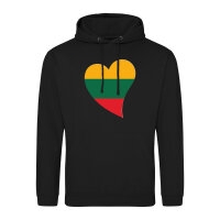 Unisex Hoodie Litauen Flagge Herz