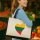 Jutetasche Litauen Flagge Herz 21 Liter Black