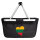 Einkaufskorb faltbar Litauen Flagge Herz 20 Liter Black