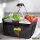 Einkaufskorb faltbar Litauen Flagge Herz 20 Liter Black