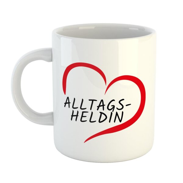 Kaffeetasse Alltagsheldin Weiß 330ml