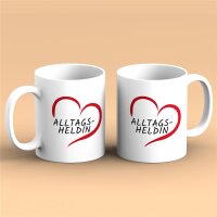Kaffeetasse Alltagsheldin Weiß 330ml