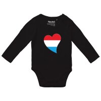 Baby Body Luxemburg Flagge Herz