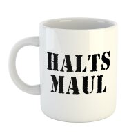 Kaffeetasse Halts Maul Weiß 330ml