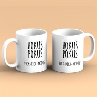 Kaffeetasse Hokus Pokus F*ck-Dich-Modus! Weiß 330ml