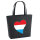 Filz Shopper Luxemburg Flagge Herz 22 Liter