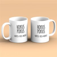 Kaffeetasse Hokus Pokus Verpiss-Dich-Modus! Weiß 330ml