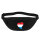 Bauchtasche Luxemburg Flagge Herz 2,5 Liter Black