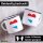 Emaille Tasse Luxemburg Flagge Herz 300ml Vintage