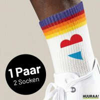 Unisex Socken Luxemburg Flagge Herz Baumwolle