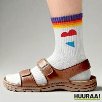 Unisex Socken Luxemburg Flagge Herz Baumwolle