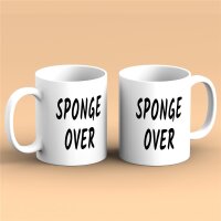 Kaffeetasse Sponge over "Schwamm drüber" Weiß 330ml