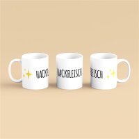 Kaffeetasse Hackfleisch Emoji Weiß 330ml