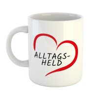 Kaffeetasse Alltagsheld Weiß 330ml