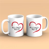 Kaffeetasse Alltagsheld Weiß 330ml