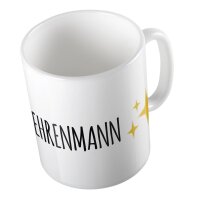 Kaffeetasse Ehrenmann Emoji Weiß 330ml