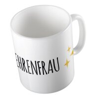 Kaffeetasse Ehrenfrau Emoji Weiß 330ml