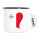 Emaille Tasse Malta Flagge Herz 300ml Vintage