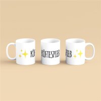 Kaffeetasse Köftespieß Emoji Weiß 330ml