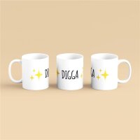 Kaffeetasse Digga Emoji Weiß 330ml