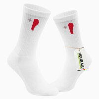Unisex Socken Malta Flagge Herz Baumwolle