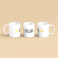 Kaffeetasse Diggah Emoji Weiß 330ml