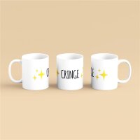 Kaffeetasse Cringe Emoji Weiß 330ml