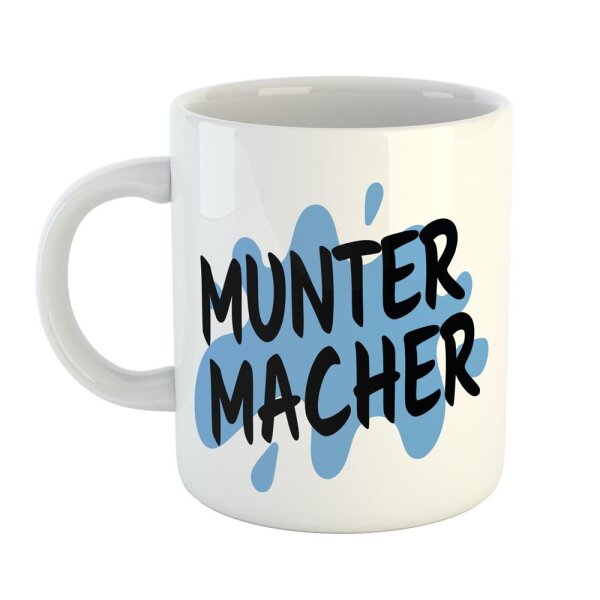Kaffeetasse Muntermacher Weiß 330ml