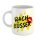 Kaffeetasse Wachküsser Kuss Lippen Weiß 330ml