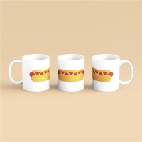 Kaffeetasse Hotdog Weiß 330ml