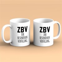 Kaffeetasse ZBV Zur besonderen Verfügung Weiß 330ml
