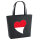Filz Shopper Monaco Flagge Herz 22 Liter