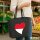 Filz Shopper Monaco Flagge Herz 22 Liter