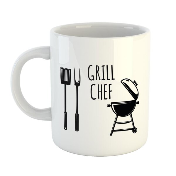 Kaffeetasse Grill Chef Weiß 330ml