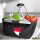 Einkaufskorb faltbar Monaco Flagge Herz 20 Liter Black