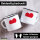 Emaille Tasse Monaco Flagge Herz 300ml Vintage