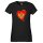 Damen T-Shirt Montenegro Flagge Herz