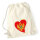Turnbeutel Montenegro Flagge Herz 12 Liter