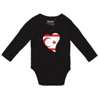 Baby Body Nordzypern Flagge Herz