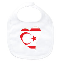Baby L&auml;tzchen Nordzypern Flagge Herz...