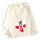 Turnbeutel Nordirland Flagge Herz 12 Liter
