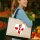 Jutetasche Nordirland Flagge Herz 21 Liter Black