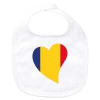 Baby L&auml;tzchen Rum&auml;nien Flagge Herz...