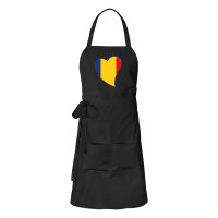Sch&uuml;rze Rum&auml;nien Flagge Herz mit Taschen
