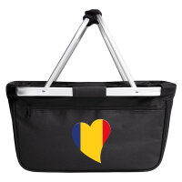 Einkaufskorb faltbar Rumänien Flagge Herz 20 Liter...