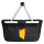 Einkaufskorb faltbar Rumänien Flagge Herz 20 Liter Black