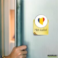 Magnet Rum&auml;nien Flagge Herz 59mm...