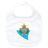 Baby L&auml;tzchen San Marino Flagge Herz...
