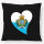 Kissen San Marino Flagge Herz 40x40cm