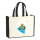 Jutetasche San Marino Flagge Herz 21 Liter Black